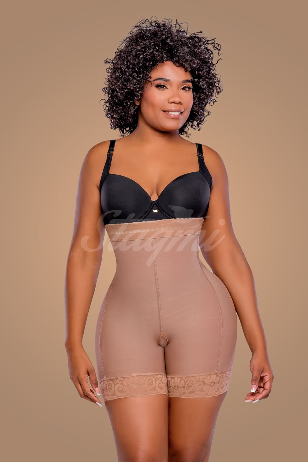 Panty Faja invisible estable, ideal para vestidos uso diario y no se enrolla garantizado de color Beige Black y cocoa